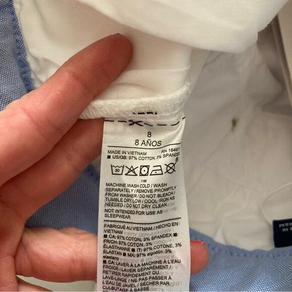 NWT Janie and Jack Twill Pants White Boys Size 8 - Picture 8 of 12